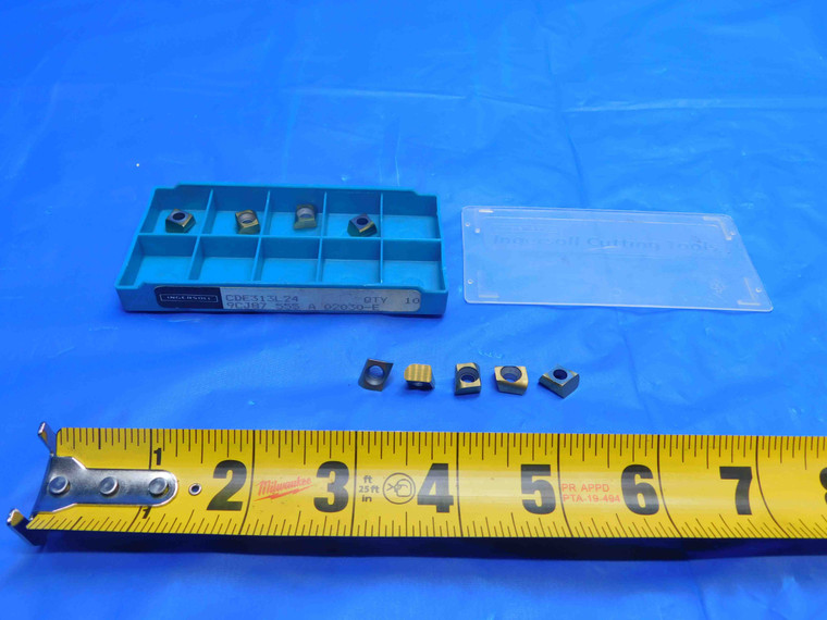 9pcs NEW INGERSOLL CUTTING TOOLS STK 9CJ87 CDE313L24 555A TiN CARBIDE INSERTS - AJ0680RDT