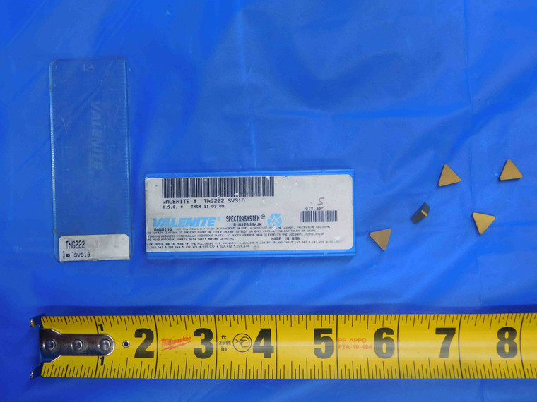 5pcs NEW VALENITE TNG222 SV310 TiN COATED CARBIDE TURNIING INSERTS INDEXABLE - AJ0666RDT