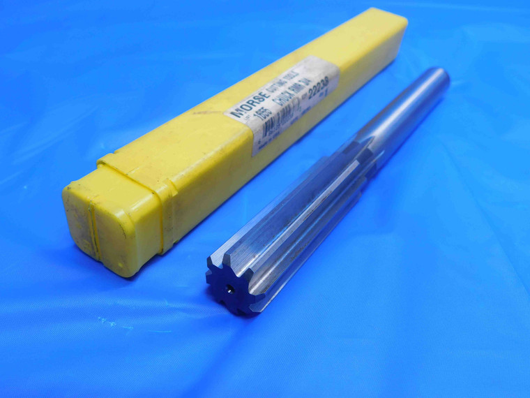 MORSE 3/4 O.D. HSS CHUCKING REAMER 8 FLUTE .75 .7500 ONSIZE 19 mm USA MADE CNC - AJ0837LBR