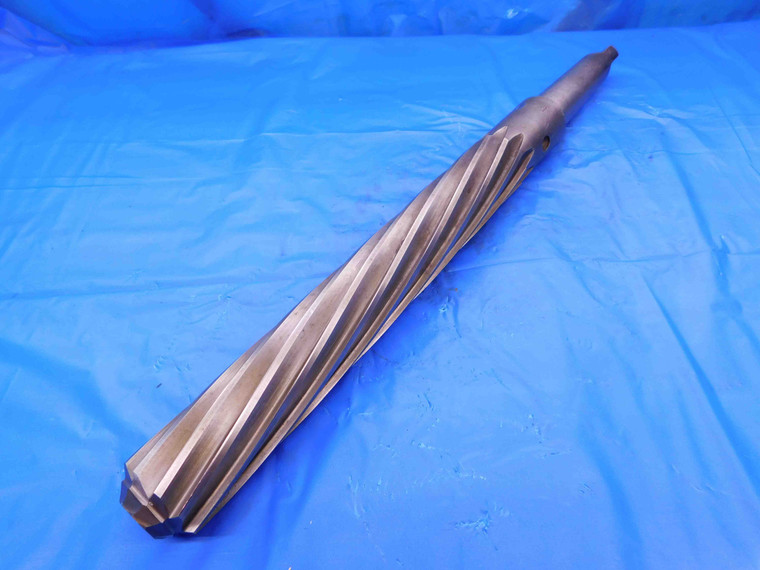 CLEVELAND 1 5/8 OD HSS REAMER MT4 SHANK SPIRAL 10 FL 1.6250 ONSIZE TOOLING CNC