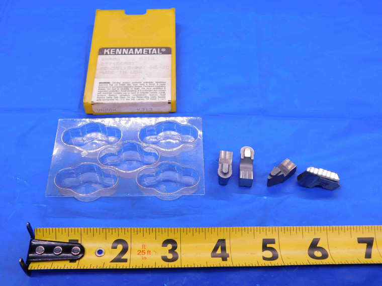 4pcs NEW KENNAMETAL VNR8K K313 CARBIDE INSERTS INDEXABLE MACHINIST TOOLING - CB3808RDT