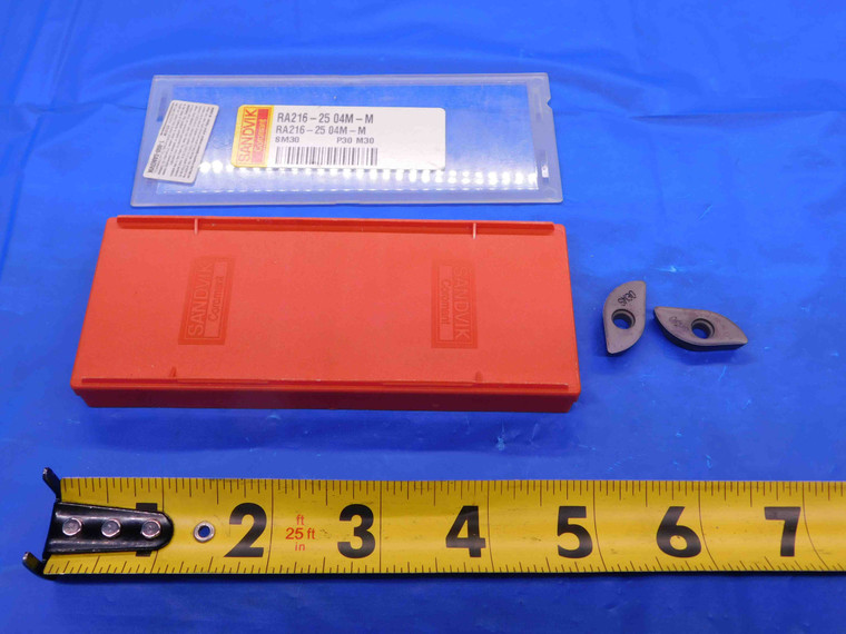 2pcs NEW SANDVIK COROMANT RA216-25 04M-M SM30 CARBIDE MILLING INSERTS INDEXABLE - CB3806RDT