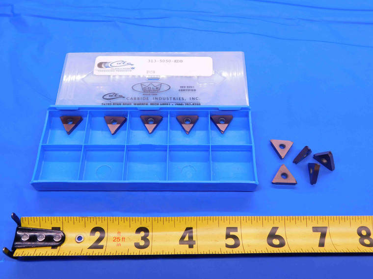 10pcs NEW COLE 313-5050-EDB FC8 CARBIDE THREADING INSERTS INDEXABLE USA MADE - CB3837RDT