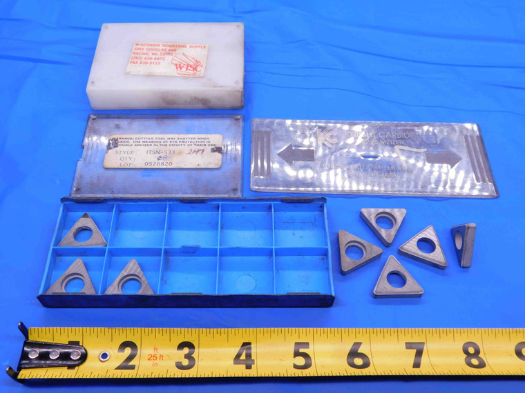 8pcs KNIGHTS ITSN-533 CARBIDE INSERTS SEAT / SHIM INDEXABLE MACHINIST TOOLING - CB3838RDT