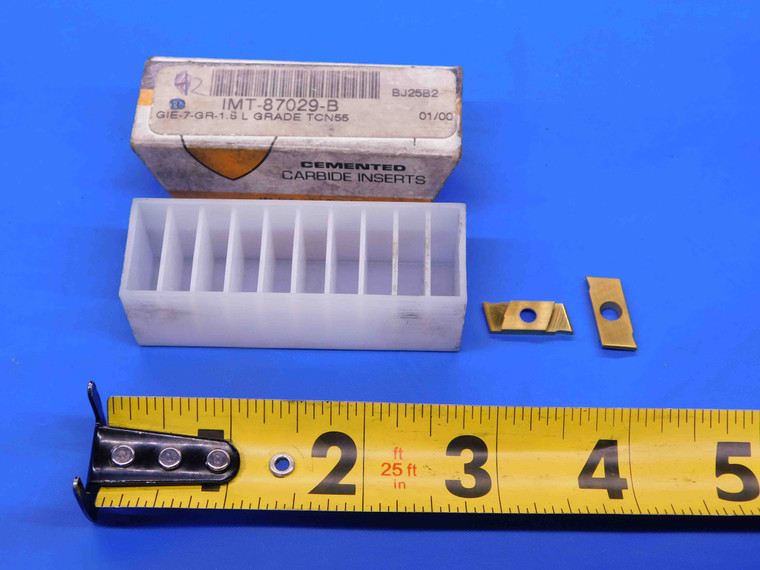 2pcs NEW INTERSTATE GIE-7-GR-1.5 L TCN55 TiN CARBIDE GROOVING INSERTS INDEXABLE - CB3845RDT