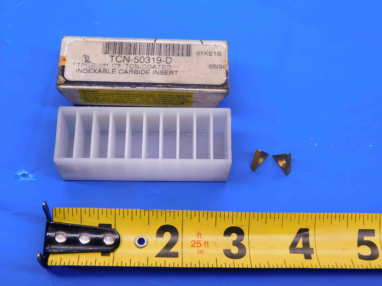 2pcs NEW INTERSTATE TPGB-221 TCN-50319-D C7 TiN COATED CARBIDE INSERTS INDEXABLE - CB3846RDT