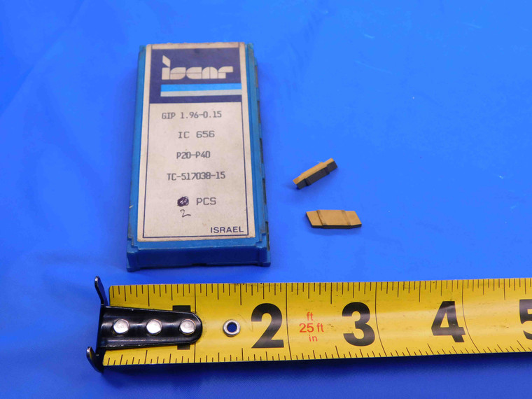 2pcs NEW ISCAR GIP 1.96-0.15 IC656 TiN COATED CARBIDE GROOVING INSERTS INDEXABLE - CB3842RDT