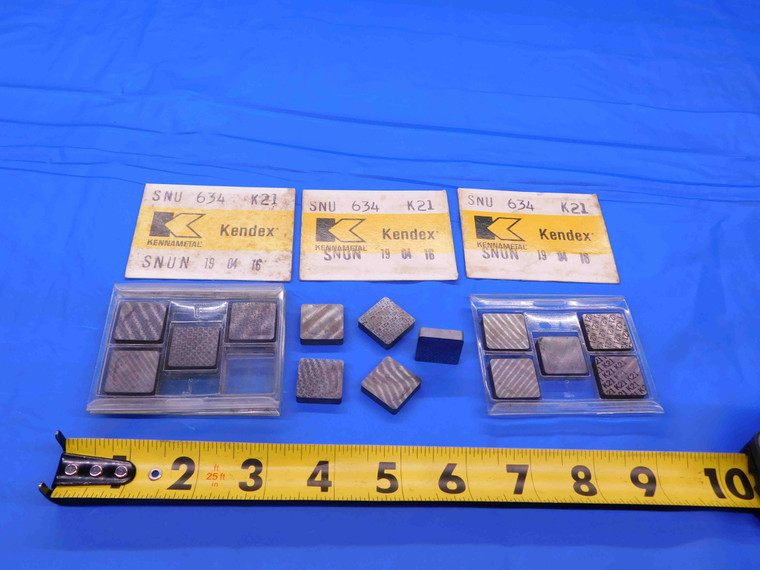 14pcs NEW KENNAMETAL KENDEX SNU 634 SNU 19 04 16 K21 CARBIDE INSERTS INDEXABLE - CB3843RDT