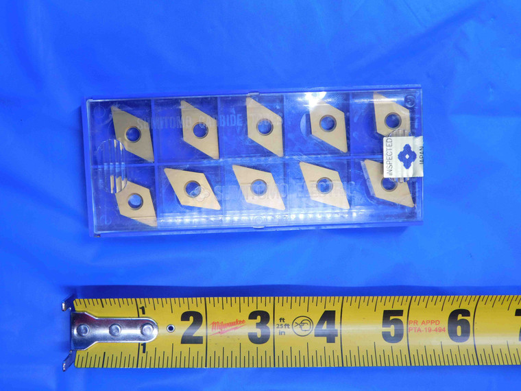 10pcs NEW SUMITOMO ELECTRIC DNMA432 AC105G TiN CARBIDE INSERTS H5242 TEM62159 - AJ0920RDT