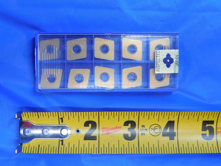 10pcs NEW SUMITOMO H6152 TEM 61884 CNMA433 TiN COATED CARBIDE INSERTS SEALED - AJ0888RDT