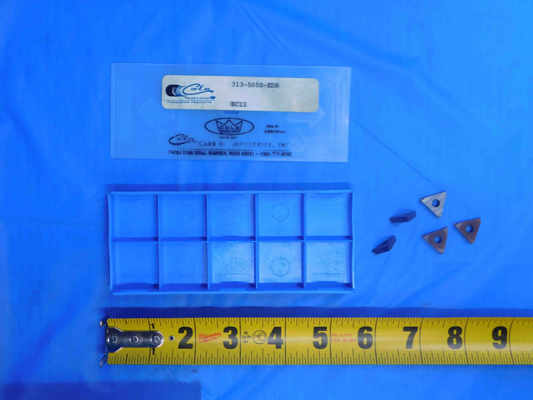 5pcs NEW COLE 313-5050-EDB EC11 CARBIDE THREADING INSERTS - AJ0934RDT