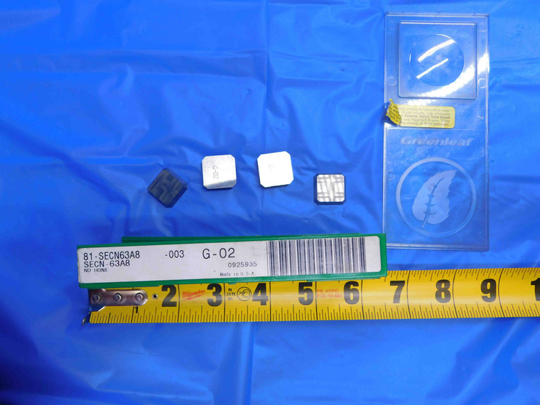 4pcs NEW GREENLEAF 81-SECN63A8 SECN-63A8 -003 G-02 G-D2 CARBIDE INSERTS USA MADE - AJ1034LVR