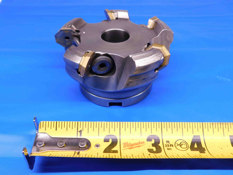 3 1/2 O.D. FACE MILL 1" PILOT 3/8 KEY HOLDS 5 INSERTS INDEXABLE TOOLING MILLING - AJ1117AL4