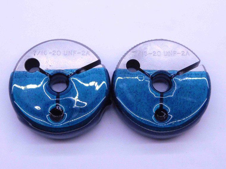 7/16 20 UNF 2A THREAD RING GAGES .4375 GO NO GO P.D.'S = .4037 & .3995 CHECK - 716202AR1