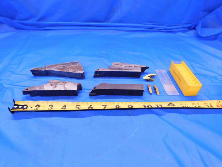 5 PC. LOT OF VBMT 332 CARBIDE INSERT TURNING TOOLS SVLBL-12-3 MACHINIST TOOLING - CB4014AZ3