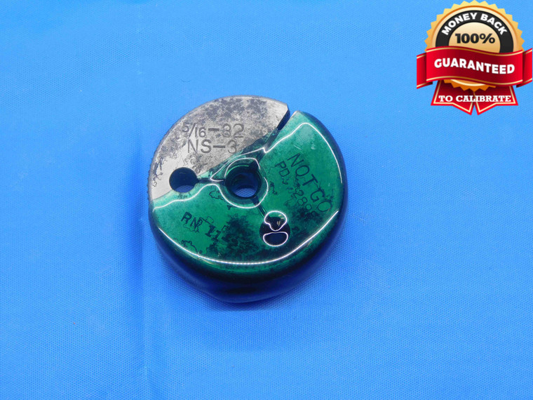 5/16 32 NS 3 THREAD RING GAGE .3125 NO GO ONLY P.D. = .2898 INSPECTION CHECK - DW27784RD