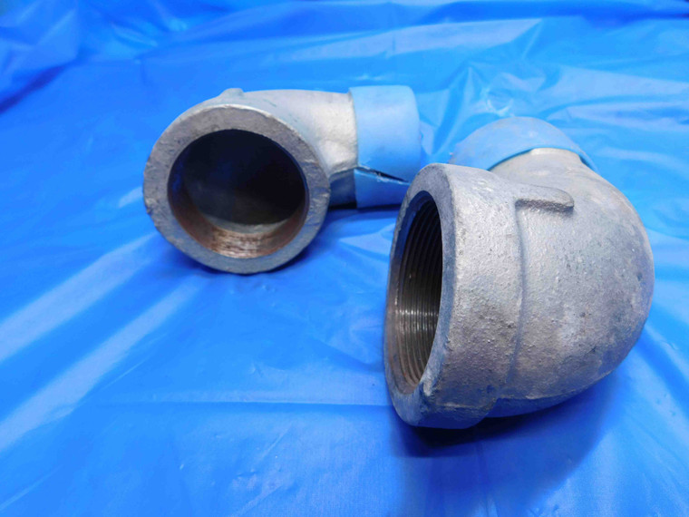 NEW 2pcs 2" NPT 90 DEGREE STREET ELBOW SCHEDULE 40 IRON - AJ1323LVR