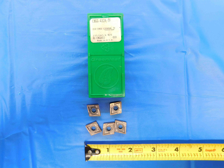 5pcs NEW GREENLEAF CNGG-432A-TF CNGG-120408E-TF G-925 CARBIDE TURNING INSERTS - BT4280AN4
