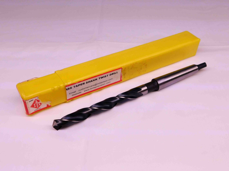 DAGGER 3/8 O.D. HSS TWIST DRILL BIT MORSE TAPER #1 SHANK 3 1/4 LOC .375 MT1 - BR4779MJT