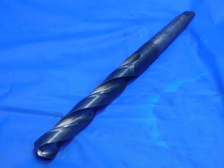 CLEVELAND 49/64 O.D. HSS TWIST DRILL BIT MORSE TAPER #2 SHANK .7656 MT2 USA - AJ1447AN4