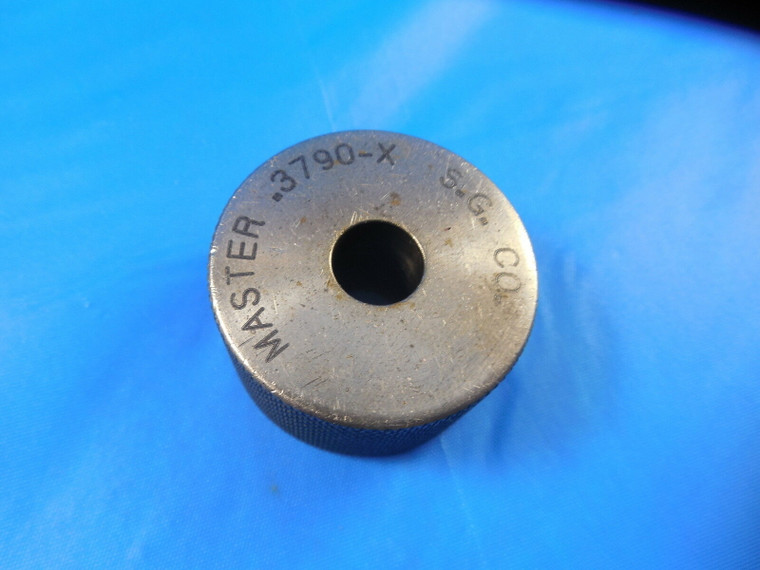 .3790 MASTER SMOOTH PLAIN BORE RING GAGE .375 + .004 OVERSIZE 3/8 CLASS X TOOLS