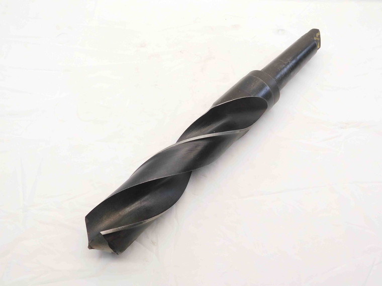 2 1/2 O.D. HSS TWIST DRILL BIT MORSE TAPER #5 SHANK 10" LOC 19" OAL 2.5 MT5