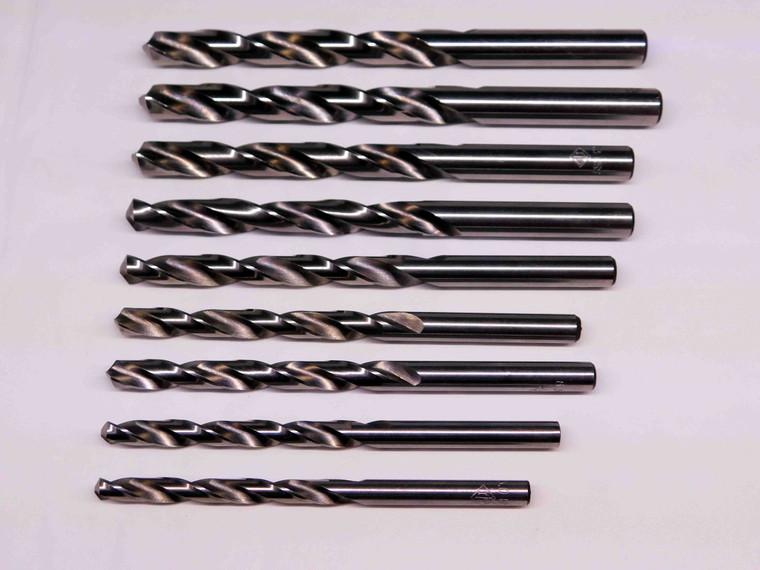 NEW 9 PCS DAGGER HSS TWIST DRILL BITS SIZES RANGE FROM 5mm - 23/64 CNC MILLING - BR4903MJT