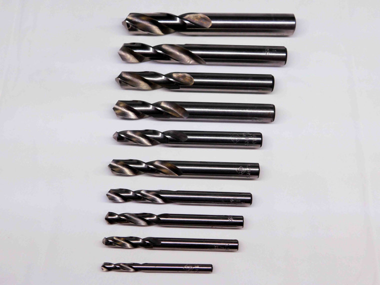 NEW 10 PCS DAGGER HSS TWIST DRILL BITS SIZES RANGE FROM 4.1mm - 12.5mm MILLING - BR4906MJT