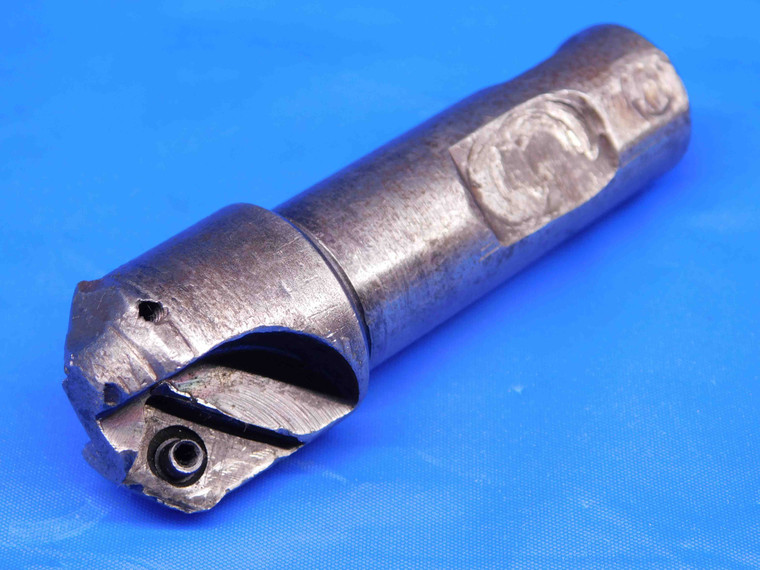 1" DIAMETER 3" OAL 90 DEGREE CHAMFER INDEXABLE END MILL 3/4 SHANK 2 FLUTE 1.0 - BR5040BJ2