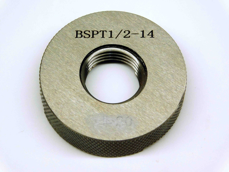 NEW 1/2 14 BSPT PIPE THREAD RING GAGE .5 .50 .500 .5000 BRITISH TAPER L1 SYS B - MS6998LZ
