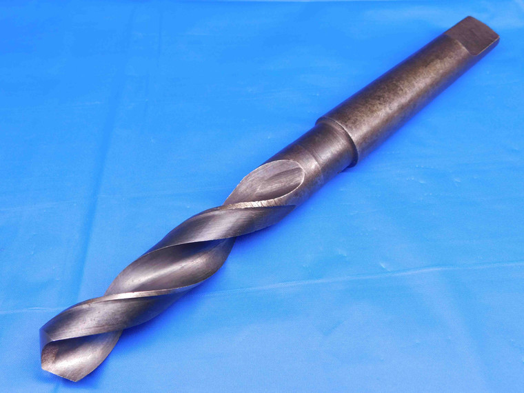 W&B 27/32 O.D. HSS TWIST DRILL BIT MORSE TAPER #3 SHANK 4" LOC .8437 MT3 USA - BR5184AN4