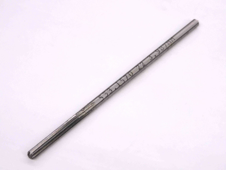 L&I 0.157 OD HSS REAMER 6 FL .157 .1570 5/32 .1563 +.0007 OVERSIZE #22 4 mm - JC3907OB4