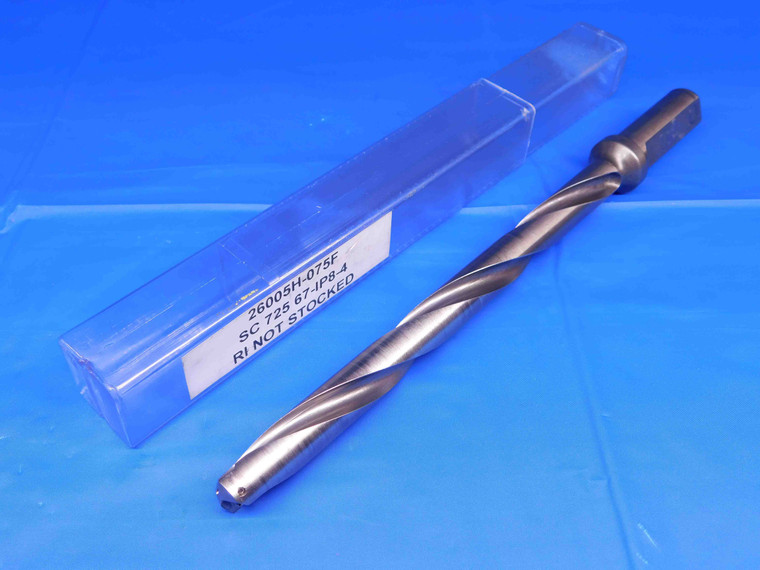 AMEC 39/64 - 11/16 O.D. INDEXABLE SPADE DRILL 26005H-075F 3/4 SHANK SERIES 0.5 - BR5705BC4