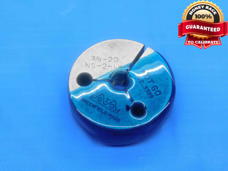 3/8 20 NS 2 LEFT HAND THREAD RING GAGE .375 .3750 NO GO ONLY P.D. = .3399 L.H. - DW28957BD4