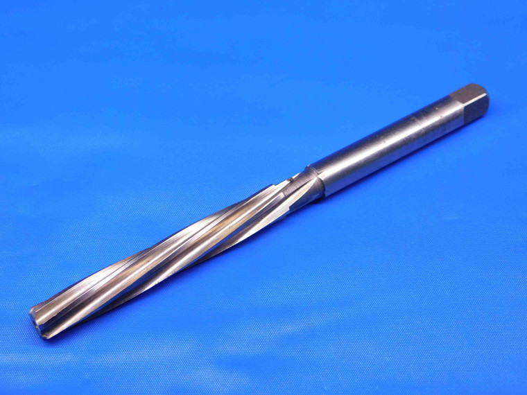 BRUBAKER 5/16 O.D. HSS HAND REAMER SPIRAL 6 FLUTE .3125 ONSIZE 8 mm USA MADE - JC4400LVR