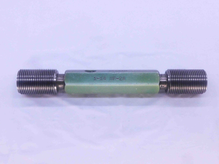 1" 14 NF 2A SET THREAD PLUG GAGE 1.0 1.00 GO NO GO P.D.'S = .9519 & .9463 UNS - BL0767BU
