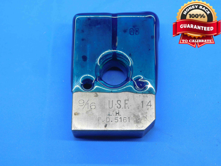 9/16 14 USF LEFT HAND THREAD RING GAGE .5625 GO ONLY P.D. = .5161 L.H. UNS-3A - DW29155BD4
