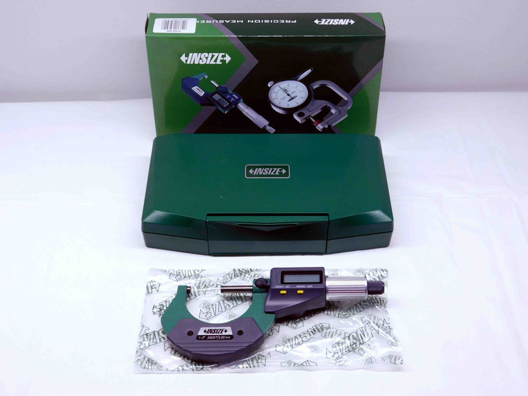 INSIZE #3109-50E ELECTRONIC DIGITAL OUTSIDE MICROMETER 1 - 2" / 25 - 50mm RANGE MIC  - MS7062INS