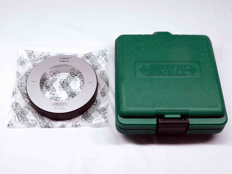 INSIZE 3" CLASS X MASTER PLAIN BORE SETTING RING GAGE 3.0 ONSIZE 76.2mm #6313-3 - MS7087INS