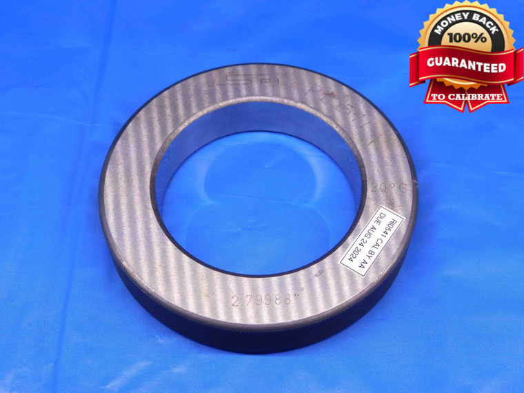 2.79988 MASTER PLAIN BORE RING GAGE 2.7969 +.0030 UNDERSIZE 2 51/64 71 mm CHECK - BR6009BC4