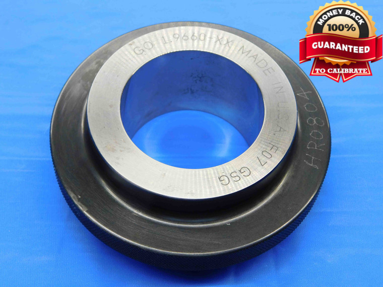 1.9660 CL XX MASTER PLAIN BORE RING GAGE 1.9688 -.0028 1 31/32 50 mm 1.966 CHECK - JC4584AW4
