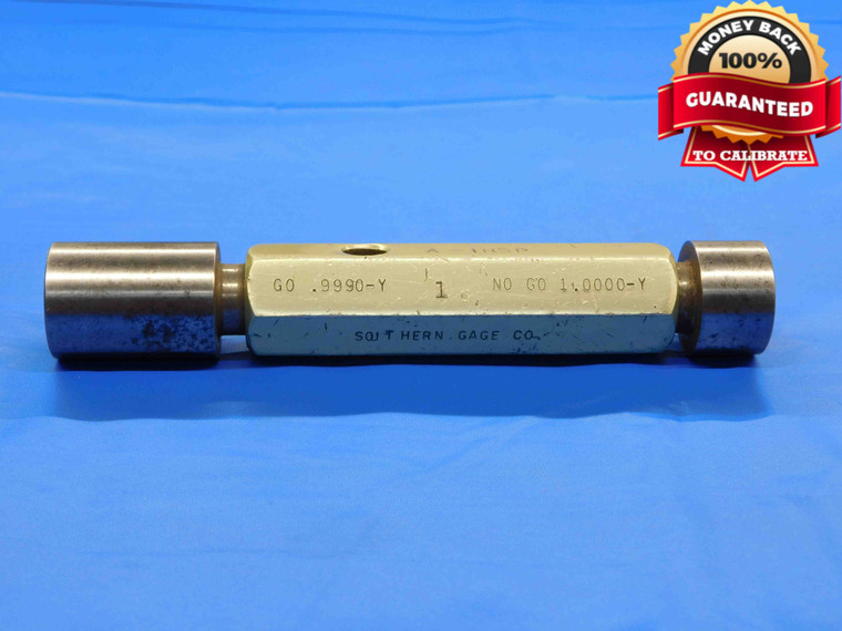 .9990 & 1.0000 CLASS Y PIN PLUG GAGE GO NO GO ONSIZE 1.0 25.375 mm .999 1.000 - JC4708BA4