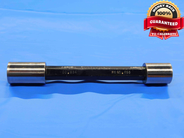 .8540 & .8550 CL X PIN PLUG GAGE GO NO GO .8438 +.0102 27/32 21.717 mm .854 .855 - JC4719BA4