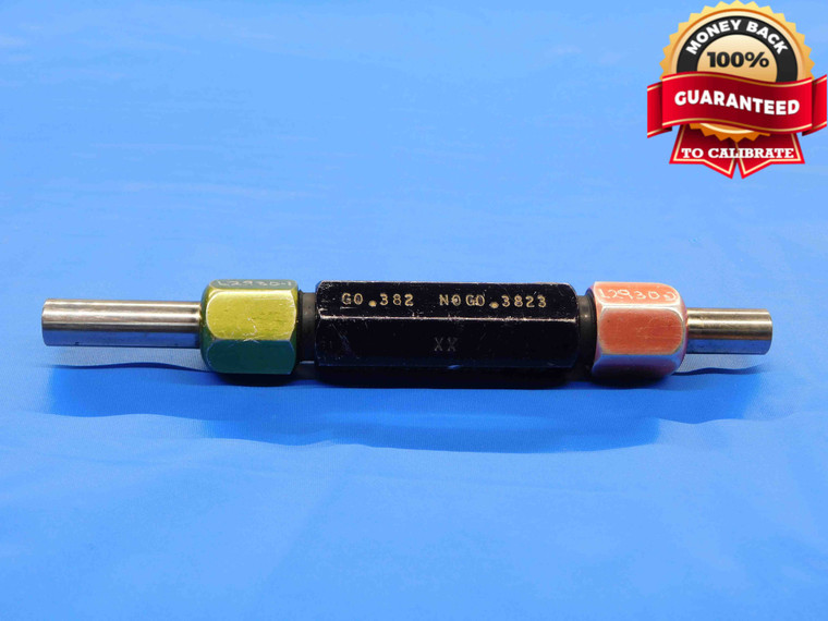 .3820 & .3823 CL XX PIN PLUG GAGE GO NO GO .3750 +.0070 3/8 9.710 mm .382 CHECK - JC4723BA4