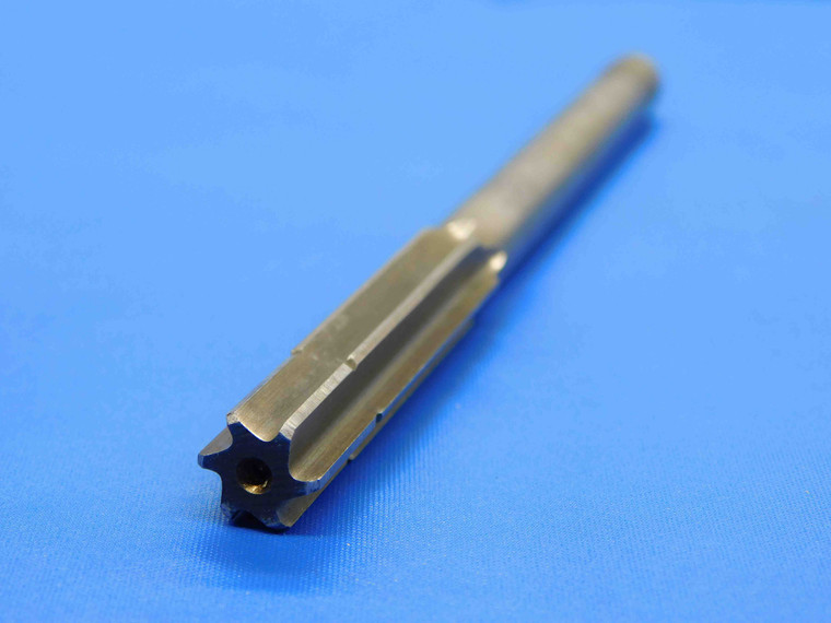 0.3726 OD HSS REAMER 6 FL .3726 3/8 .3750 -.0024 UNDERSIZE CNC .3578" PILOT - JC4823AL4