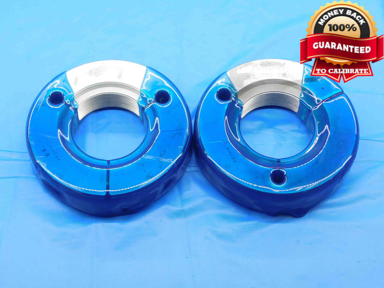1 7/8 40 UNS 2A SPECIAL THREAD RING GAGES 1.875 GO NO GO PD'S = 1.8567 & 1.8529 - DW29951BG4