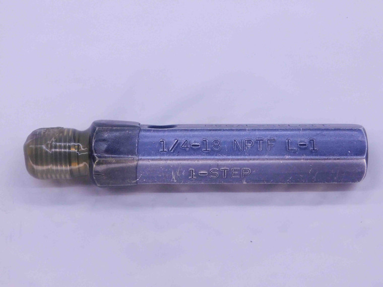 1/4 18 NPTF L1 PIPE THREAD PLUG GAGE .25 .250 .2500 N.P.T.F. DRYSEAL TAPER CHECK - BL0907BU