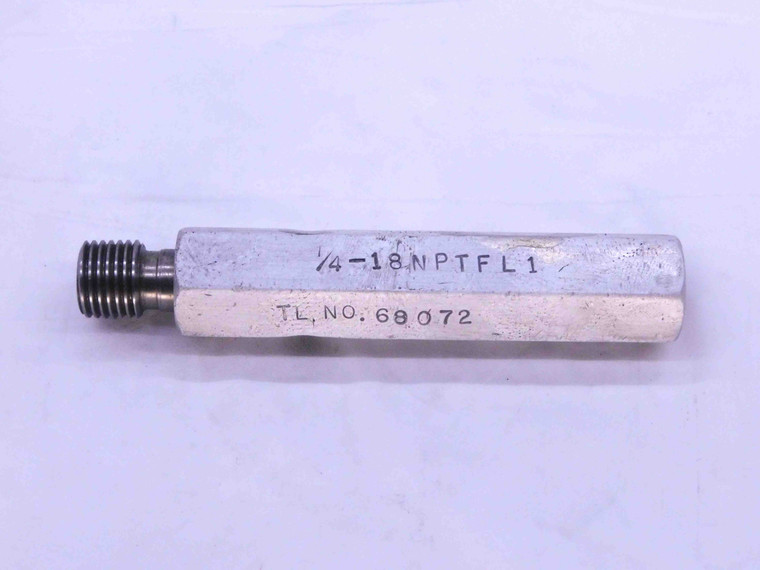 1/4 18 NPTF L1 PIPE THREAD PLUG GAGE .25 .250 .2500 N.P.T.F. DRYSEAL TAPER CHECK - BL0907BU