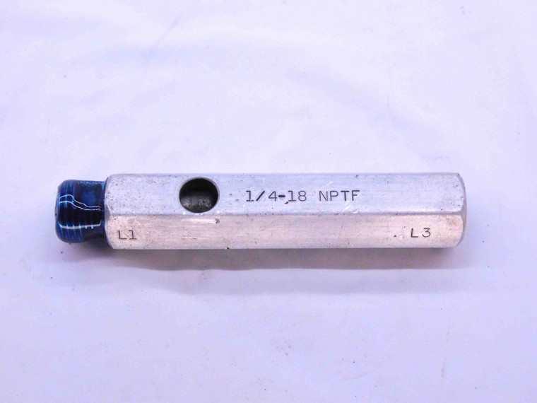 1/4 18 NPTF L1 PIPE THREAD PLUG GAGE .25 .250 .2500 N.P.T.F. DRYSEAL 3 STEP - BL0907BU