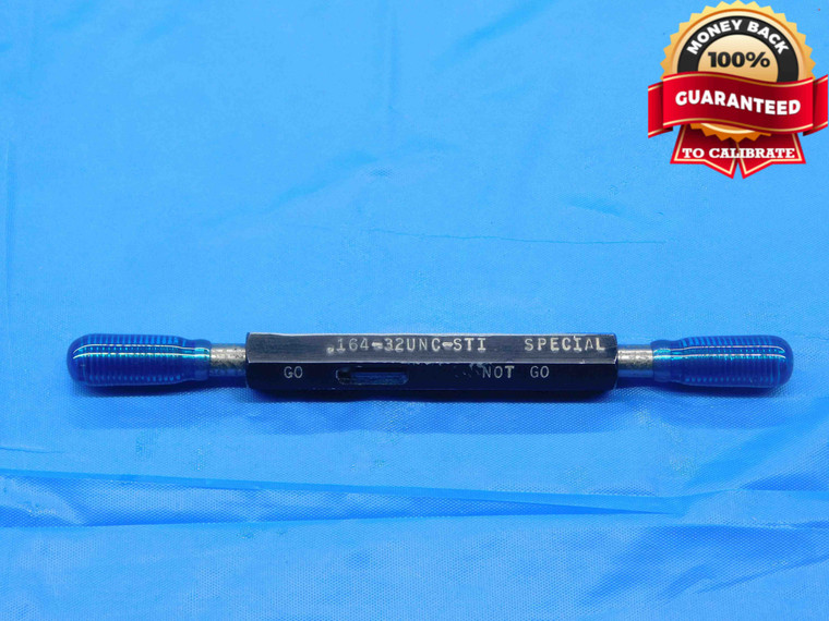 8 32 UNC STI HELICOIL SET THREAD PLUG GAGE #8 .164 GO NO GO PD'S = .1833 & .1803 - DW30026BG4
